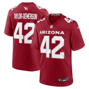 Dadrion Taylor-Demerson 42 Arizona Cardinals Team Game Men Jersey Cheap- Cardinal