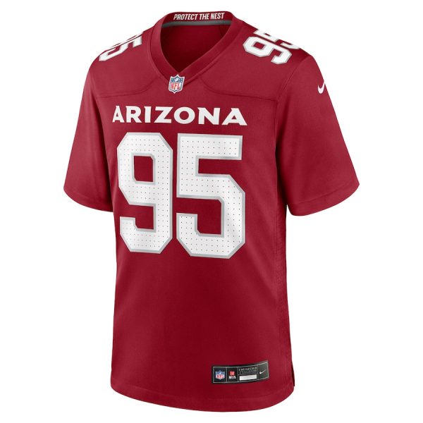 Khyiris Tonga 95 Arizona Cardinals Team Game Men Jersey Online Cheap- Cardinal - Image 2