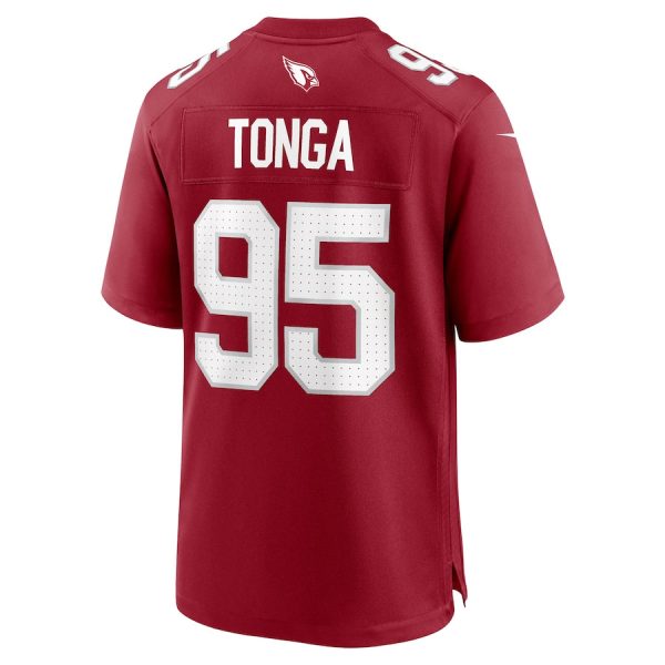 Khyiris Tonga 95 Arizona Cardinals Team Game Men Jersey Online Cheap- Cardinal - Image 3