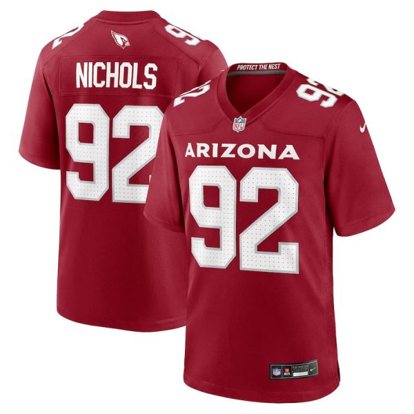 Bilal Nichols 92 Arizona Cardinals Team Game Men Jersey Online Sale- Cardinal