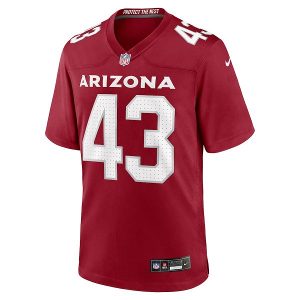 Jesse Luketa 43 Arizona Cardinals Team Game Men Jersey Cheap- Cardinal - Image 2